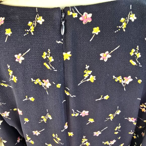 Lauren Ralph Lauren Dress Womens 16 Floral Long Sleeve Tiered Boho Midi - Picture 8 of 10